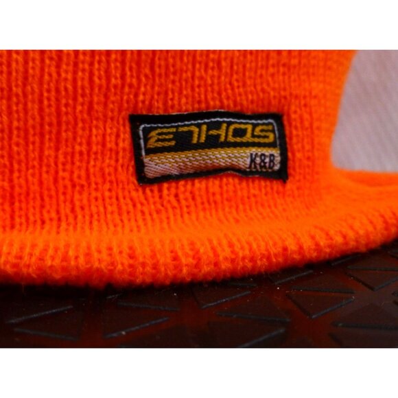 NWTHigh-Visibility Orange Knit Balaclava With Reflective Stripes & Zippered Fron - Picture 7 of 12